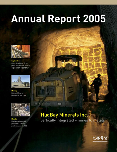 Vorschaubild Hudbay Minerals
 Jahresbericht 2005