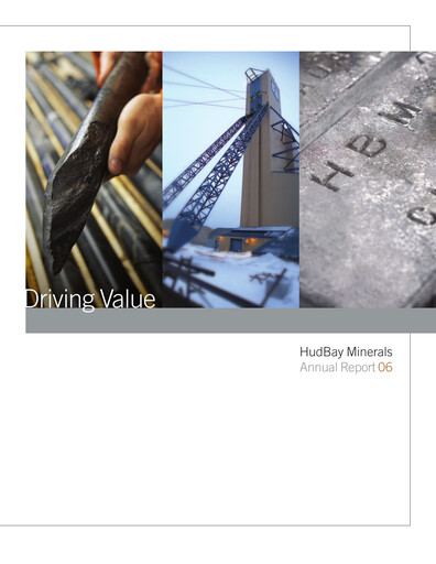 Vorschaubild Hudbay Minerals
 Jahresbericht 2006