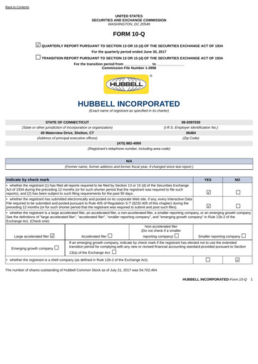 Miniature Hubbell Rapport trimestriel 2017-q2