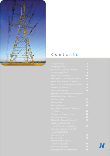 Thumbnail Huaneng Power International Annual Report 2001