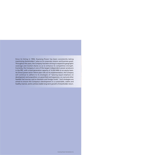 Thumbnail Huaneng Power International Annual Report 2002