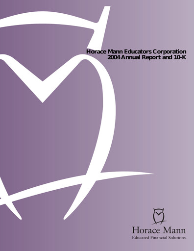 Thumbnail Horace Mann Educators Annual Report 2004