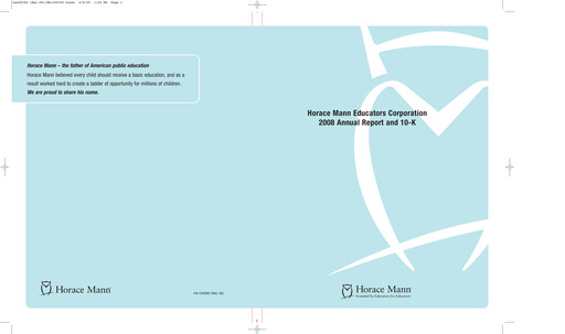 Thumbnail Horace Mann Educators Annual Report 2008