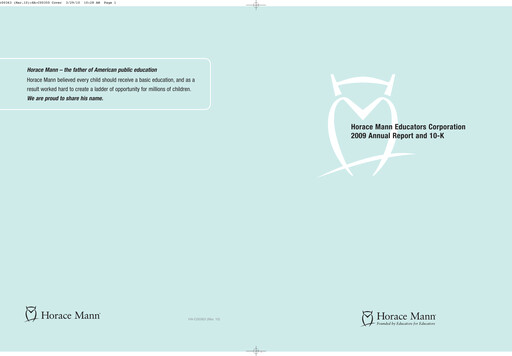 Thumbnail Horace Mann Educators Annual Report 2009