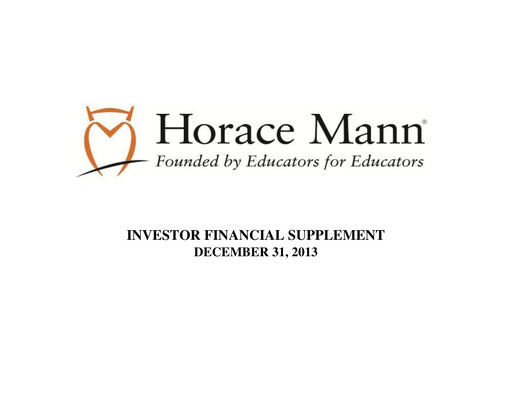 Thumbnail Horace Mann Educators Quarterly Report 2013-q4