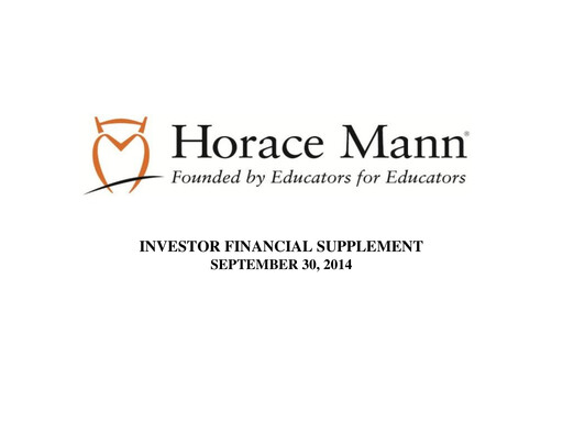 Thumbnail Horace Mann Educators Quarterly Report 2014-q3