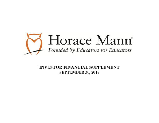 Thumbnail Horace Mann Educators Quarterly Report 2015-q3