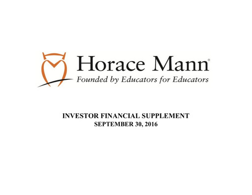 Thumbnail Horace Mann Educators Quarterly Report 2016-q3