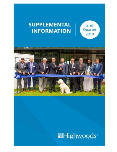 Thumbnail Highwoods Properties
 Quarterly Report 2019-q2