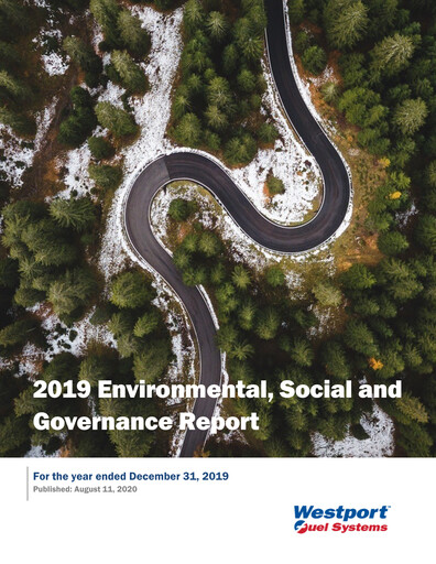 Thumbnail Westport Fuel Systems ESG Report 2019