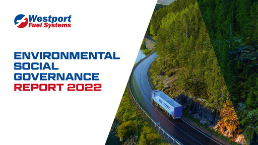 Thumbnail Westport Fuel Systems ESG Report 2022