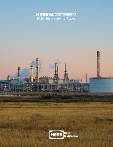 Thumbnail Hess Midstream Sustainability Report 2020