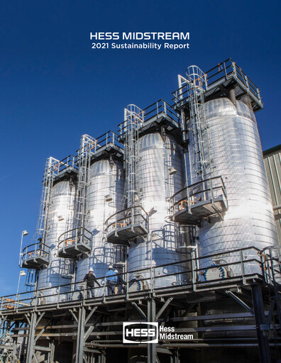 Thumbnail Hess Midstream Sustainability Report 2021