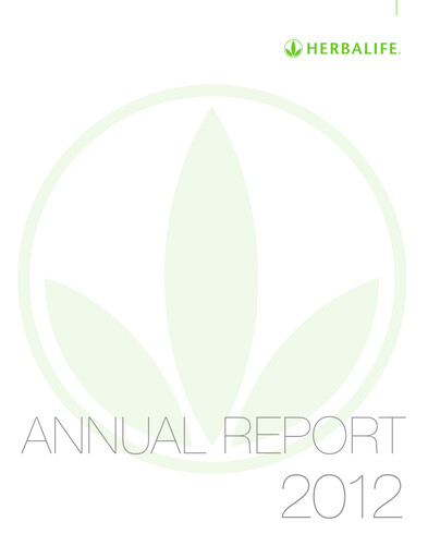 Thumbnail Herbalife Annual Report 2012