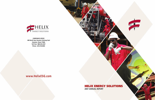 Thumbnail Helix Energy Solutions Annual Report 2007