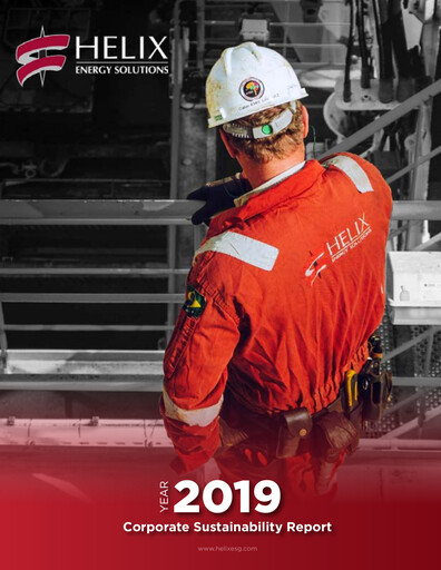 Thumbnail Helix Energy Solutions Sustainability Report 2019