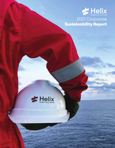 Thumbnail Helix Energy Solutions Sustainability Report 2021