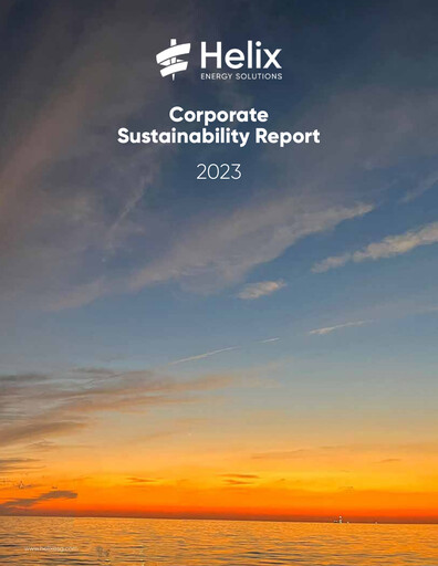 Thumbnail Helix Energy Solutions Sustainability Report 2023