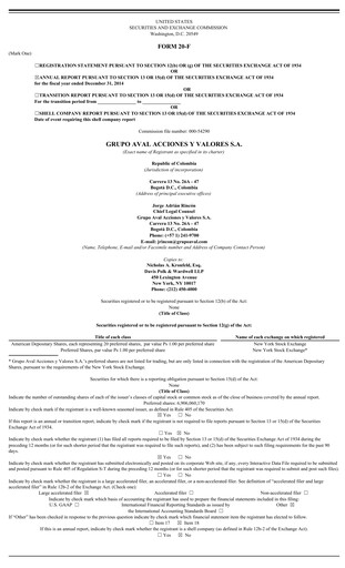 Thumbnail Grupo Aval
 Annual Report 2014