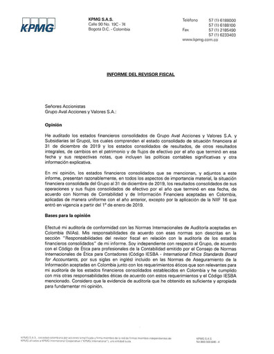 Thumbnail Grupo Aval
 Financial Statement 2019