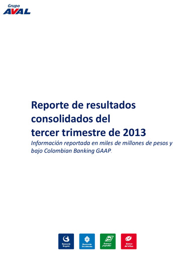 Thumbnail Grupo Aval
 Quarterly Report 2013-q3