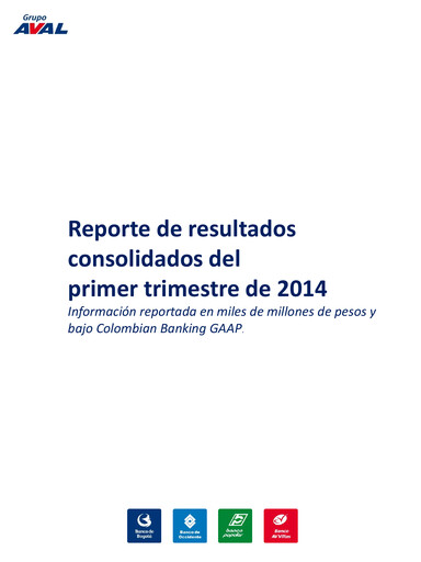 Thumbnail Grupo Aval
 Quarterly Report 2014-q1