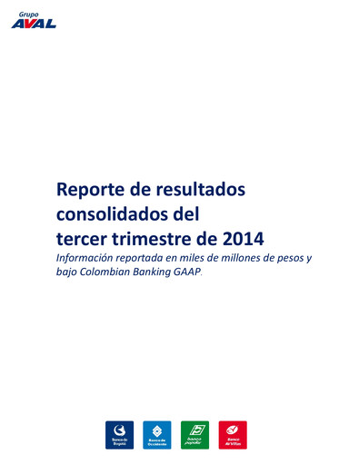 Thumbnail Grupo Aval
 Quarterly Report 2014-q3