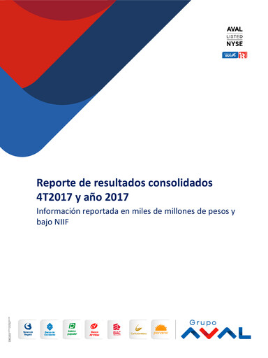 Thumbnail Grupo Aval
 Quarterly Report 2017-q4