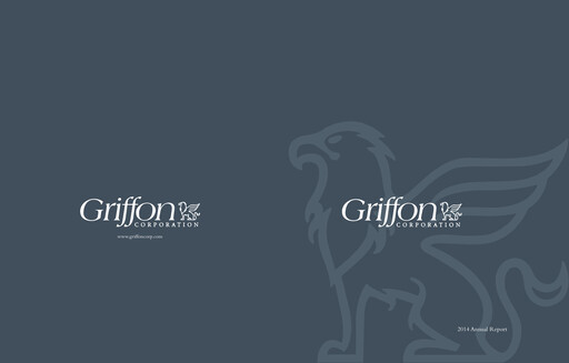 Thumbnail Griffon Corporation
 Annual Report 2014