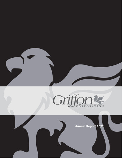 Thumbnail Griffon Corporation
 Annual Report 2022