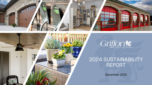 Thumbnail Griffon Corporation
 Sustainability Report 2024