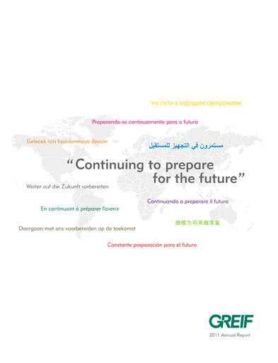 Thumbnail Greif Annual Report 2011