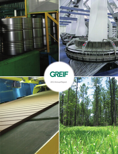 Thumbnail Greif Annual Report 2012