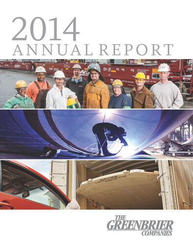 Thumbnail The Greenbrier Companies
 Annual Report 2014