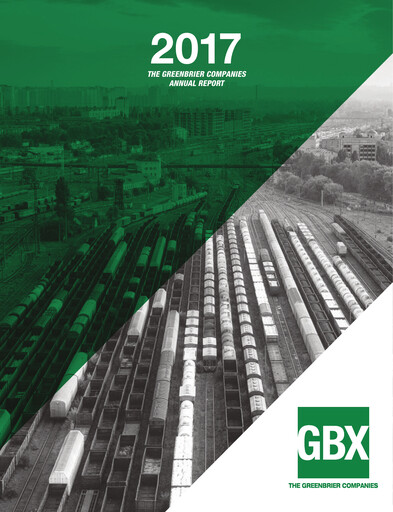 Thumbnail The Greenbrier Companies
 Annual Report 2017