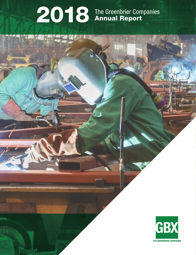 Thumbnail The Greenbrier Companies
 Annual Report 2018