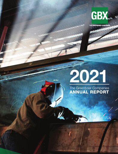 Thumbnail The Greenbrier Companies
 Annual Report 2021