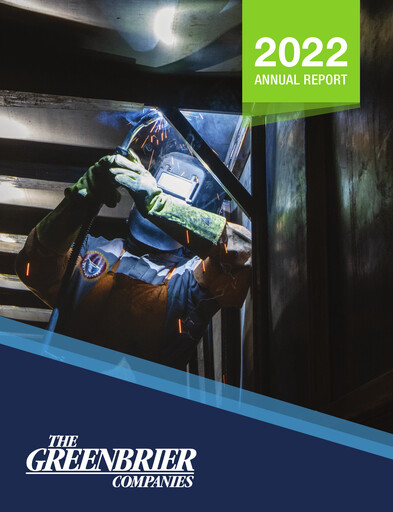 Thumbnail The Greenbrier Companies
 Annual Report 2022