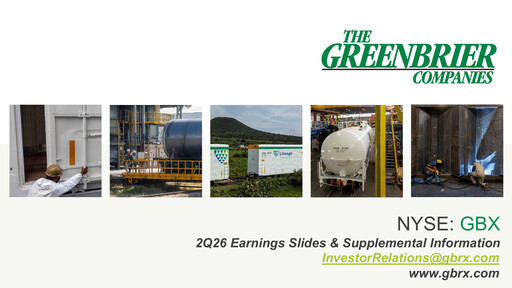 Thumbnail The Greenbrier Companies
 Quarterly Report 2026-q2