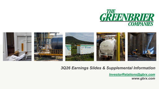 Thumbnail The Greenbrier Companies
 Quarterly Report 2026-q3