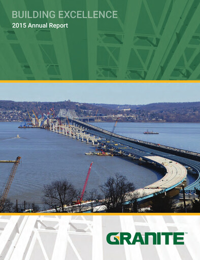 Thumbnail Granite Construction
 Annual Report 2015