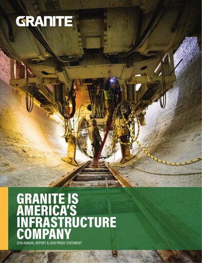 Thumbnail Granite Construction
 Annual Report 2018