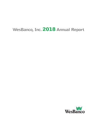 Thumbnail WesBanco Annual Report 2018