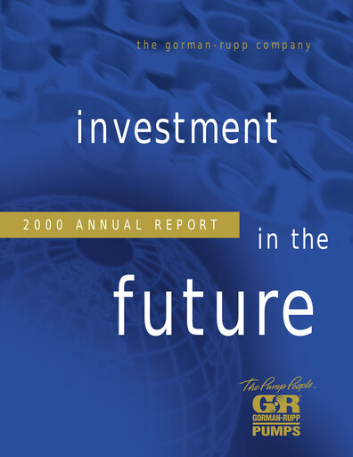 Thumbnail Gorman-Rupp Annual Report 2000