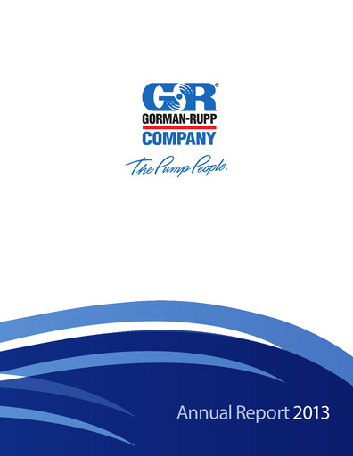 Thumbnail Gorman-Rupp Annual Report 2013