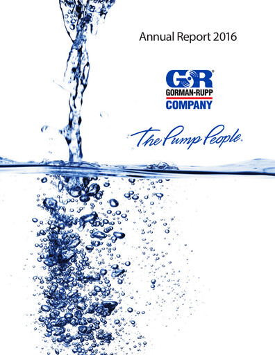 Thumbnail Gorman-Rupp Annual Report 2016