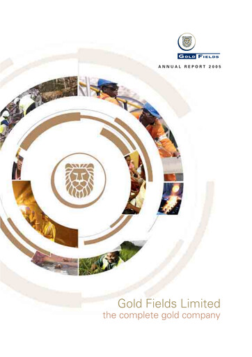 Thumbnail Gold Fields
 Annual Report 2005