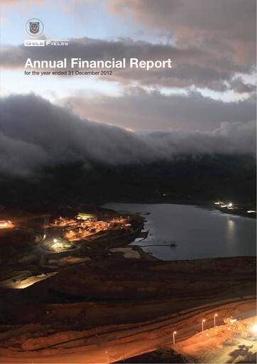 Thumbnail Gold Fields
 Financial Statement 2012