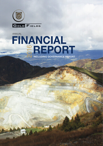 Thumbnail Gold Fields
 Financial Statement 2016
