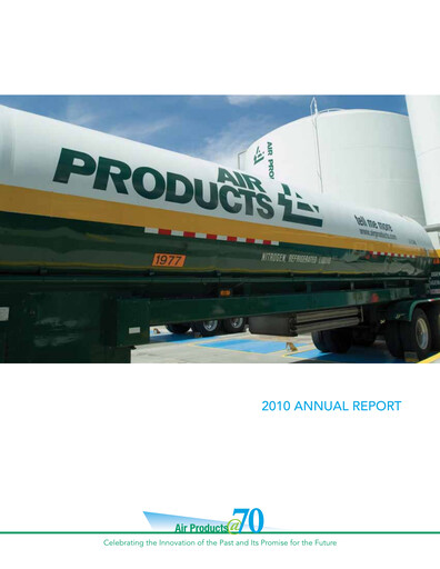 Thumbnail Air Products and Chemicals Annual Report 2010